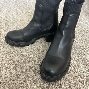 Steve Madden Black Ankle Booties